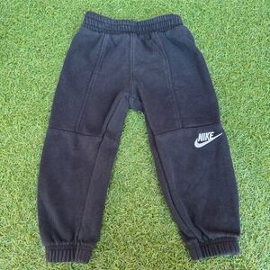 Vtg Y2K Nike Black Jogger Pants‎ Sweatpants Athletic Track Size 2T